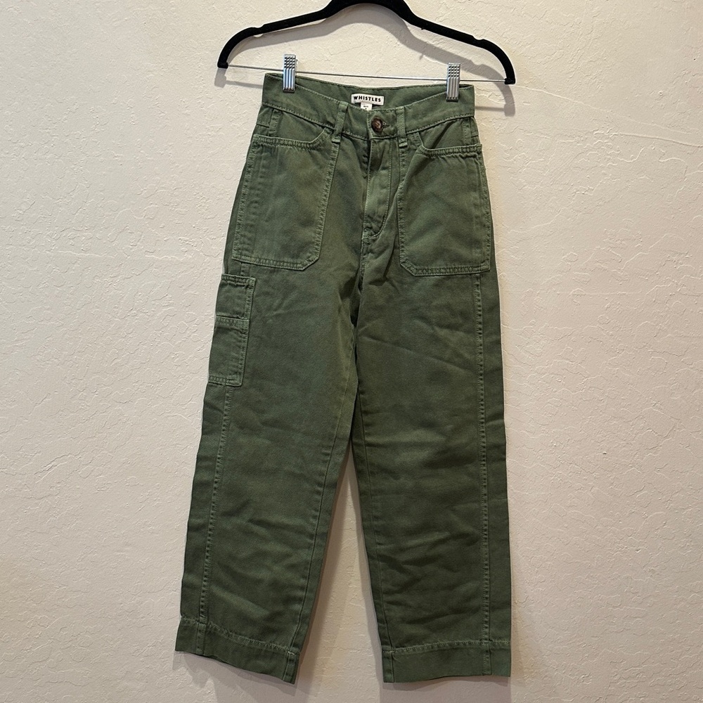 Whistles Green Cargo Pants